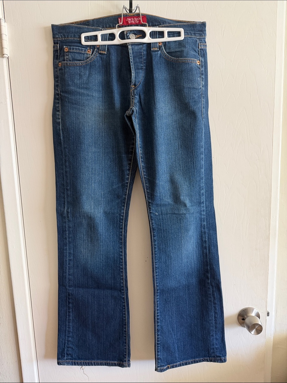 Levi's Vintage 2003 Junior's Dark Blue Low Slouch Bootcut Jeans 9 waist